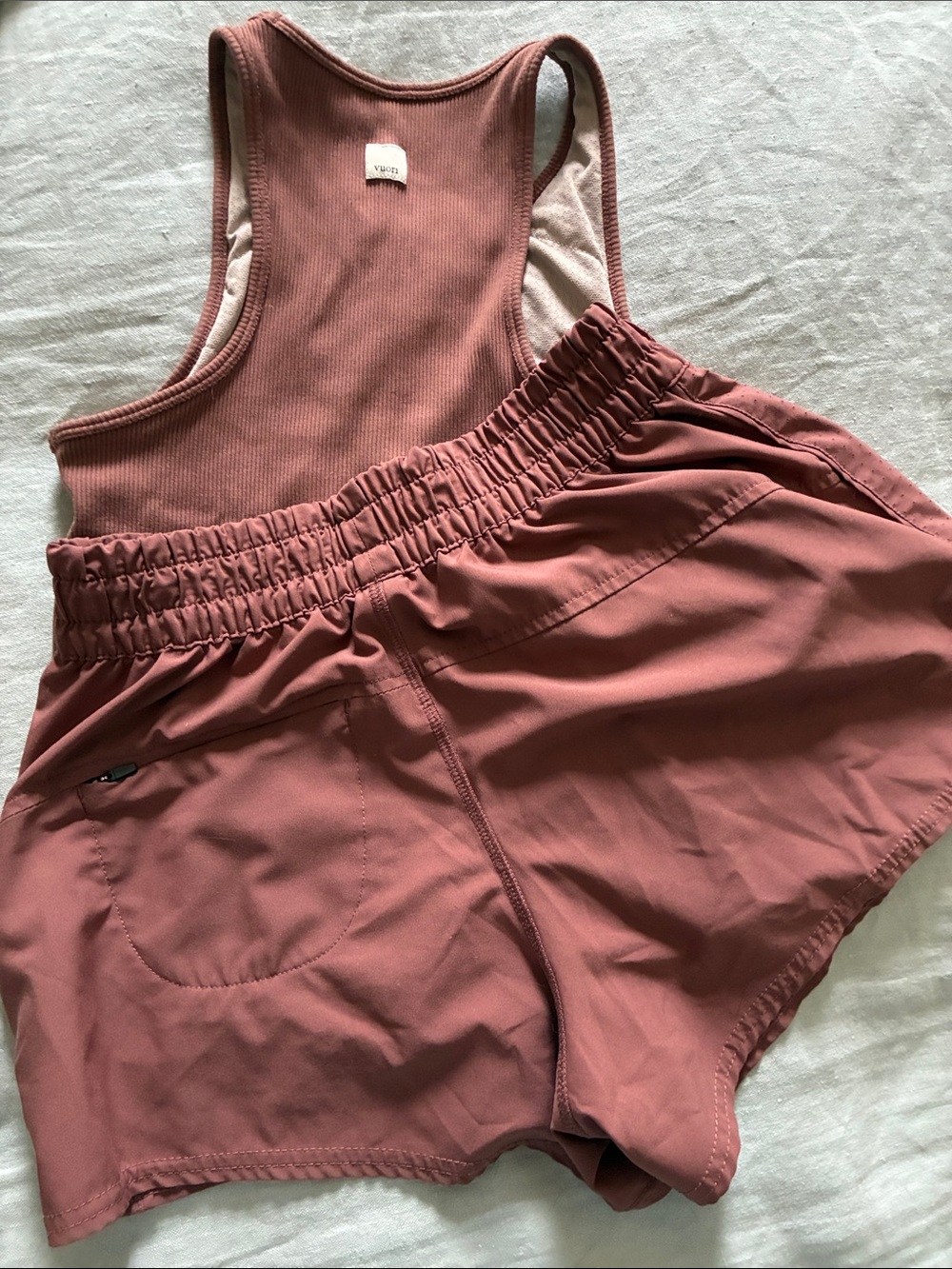 Vuori Dusty Rose Women’s Tank and Shorts Set - Picture 2 of 4